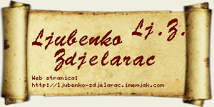 Ljubenko Zdjelarac vizit kartica
